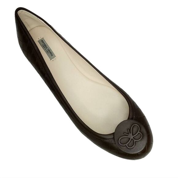 Bottega Veneta Brown Quilted Leather Flats Size 38 – Unused with Box - Picture 3 of 12